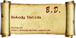 Bokody Dalida névjegykártya